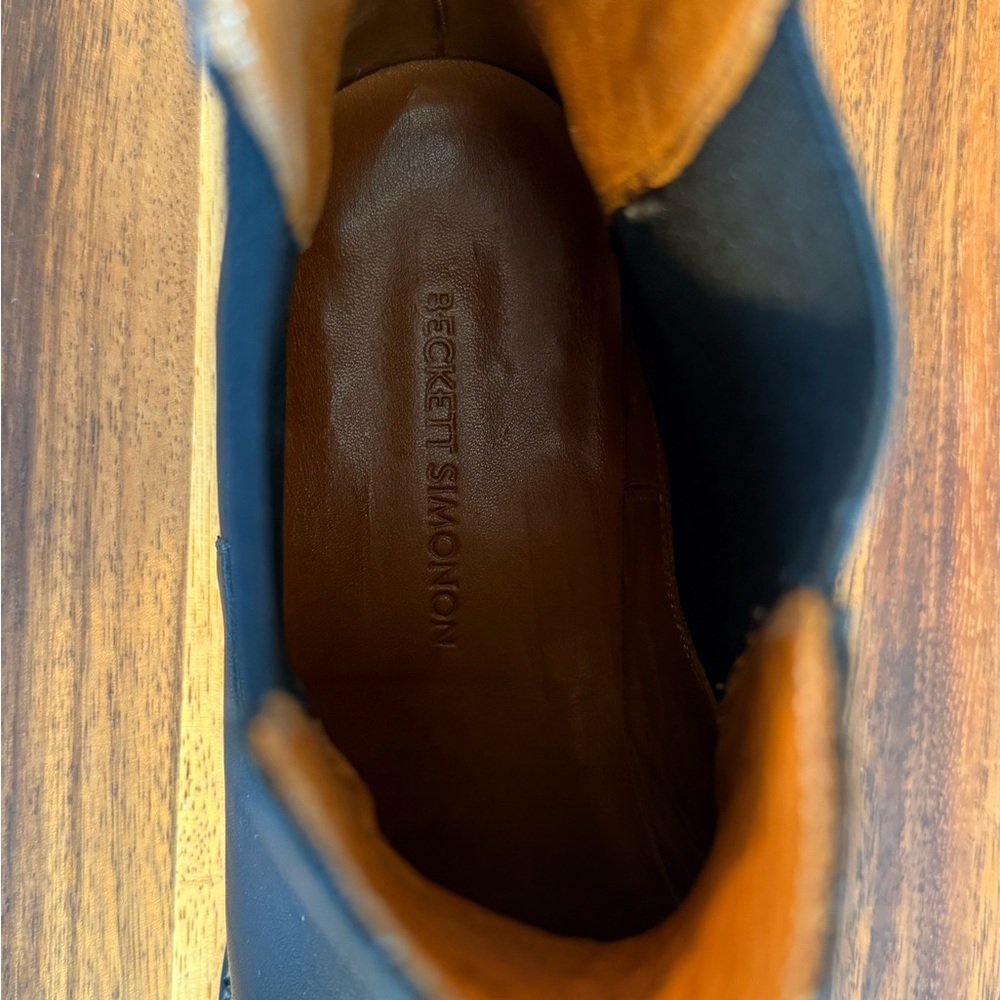 Beckett Siminon - Black Leather Bolton Chelsea Boots - US Mens 11 - Picture 14 of 14